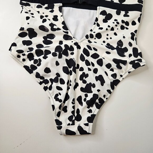 SHAN Black and White One Piece Swimsuit - Picture 9 of 12